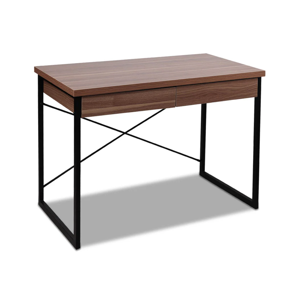 Clementine Office Desk & Chair Package - Walnut - Nurns