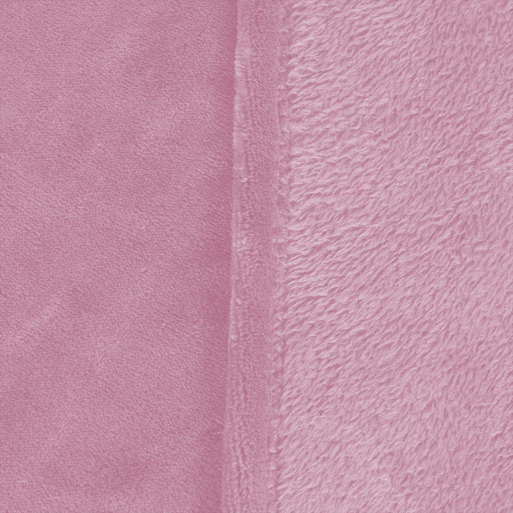 Waylon Throw Ultra-Soft Blanket 320gsm 220x160cm Warm - Pink - Nurns