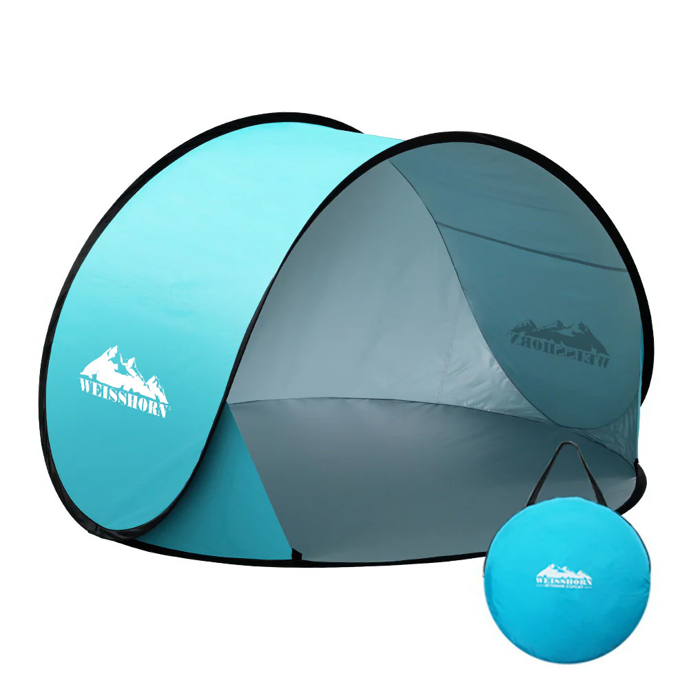 Weisshorn Pop Up Beach Tent Camping Portable Sun Shade Shelter Fishing - Nurns