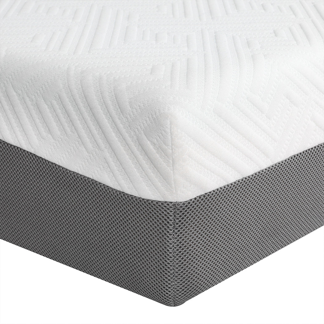 Piper 20cm Memory Foam Mattress Egg Crate Gel HD Medium Firm Soft - Double - Nurns