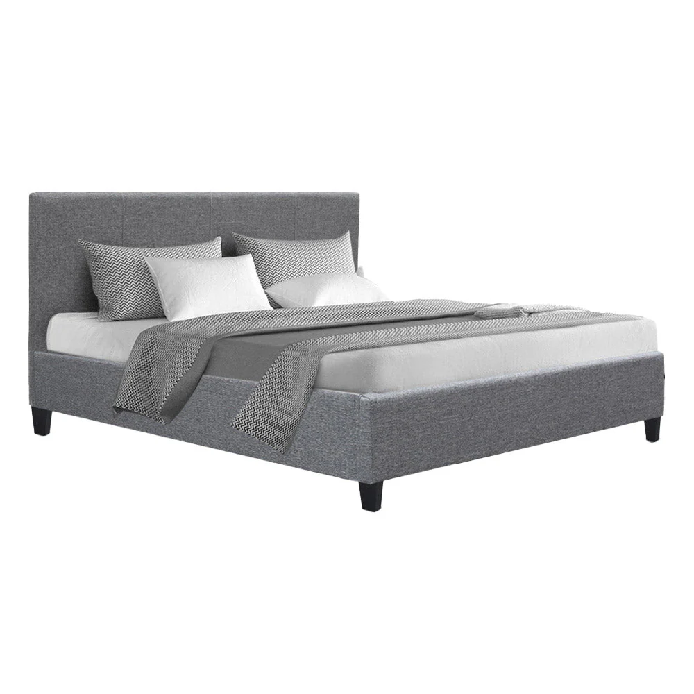 Saturn Bed & Mattress Package - Grey Double - Nurns