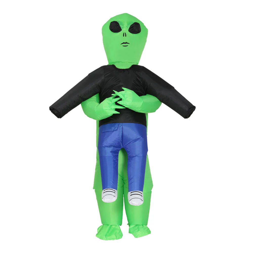 Inflatable Green Alien Costume Adult Suit Blow Up Party Fancy Dress Halloween Cosplay - Nurns