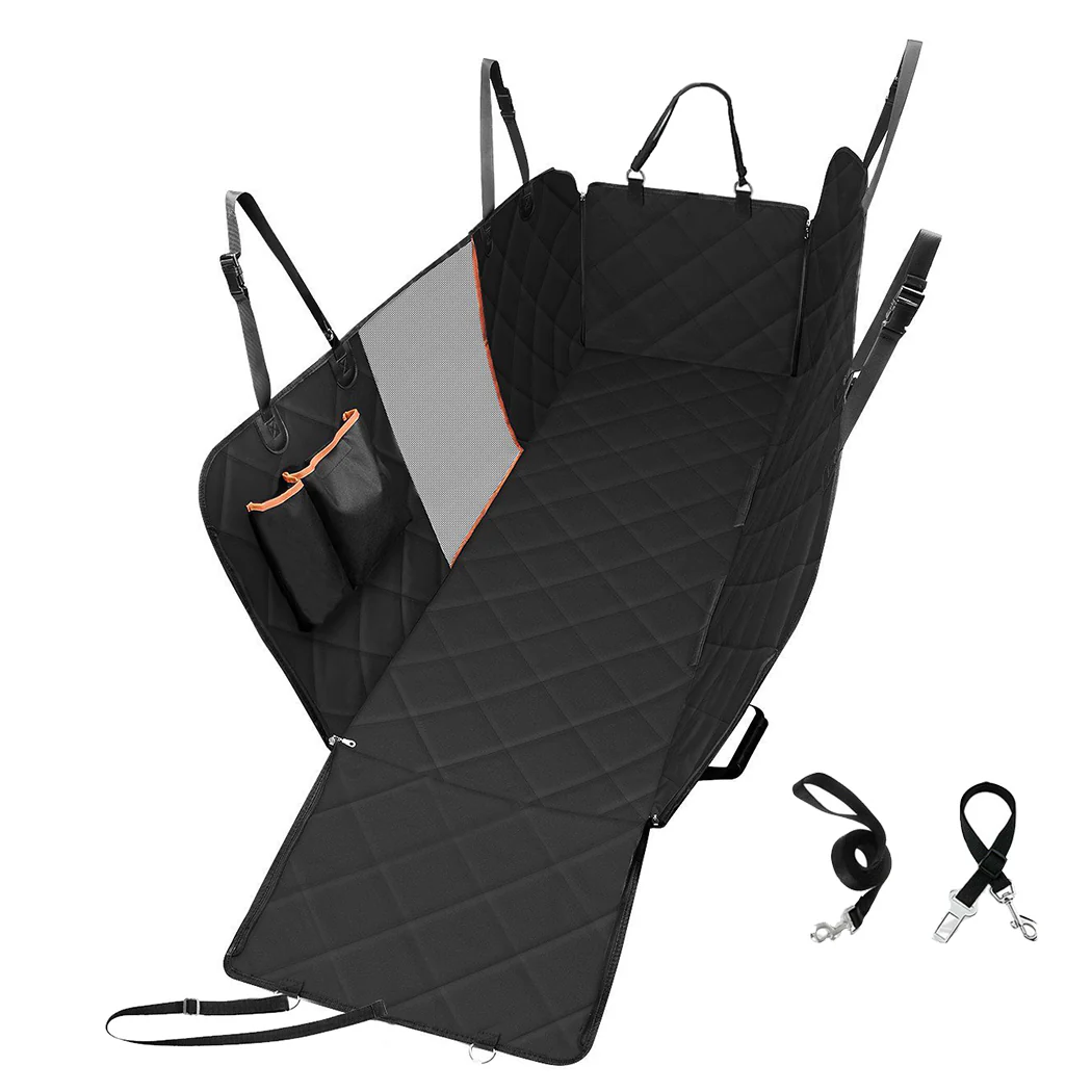 Pet Car Seat Cover Cat Dog Hammock Non Slip Waterproof Protector Mat Black - Black - Nurns