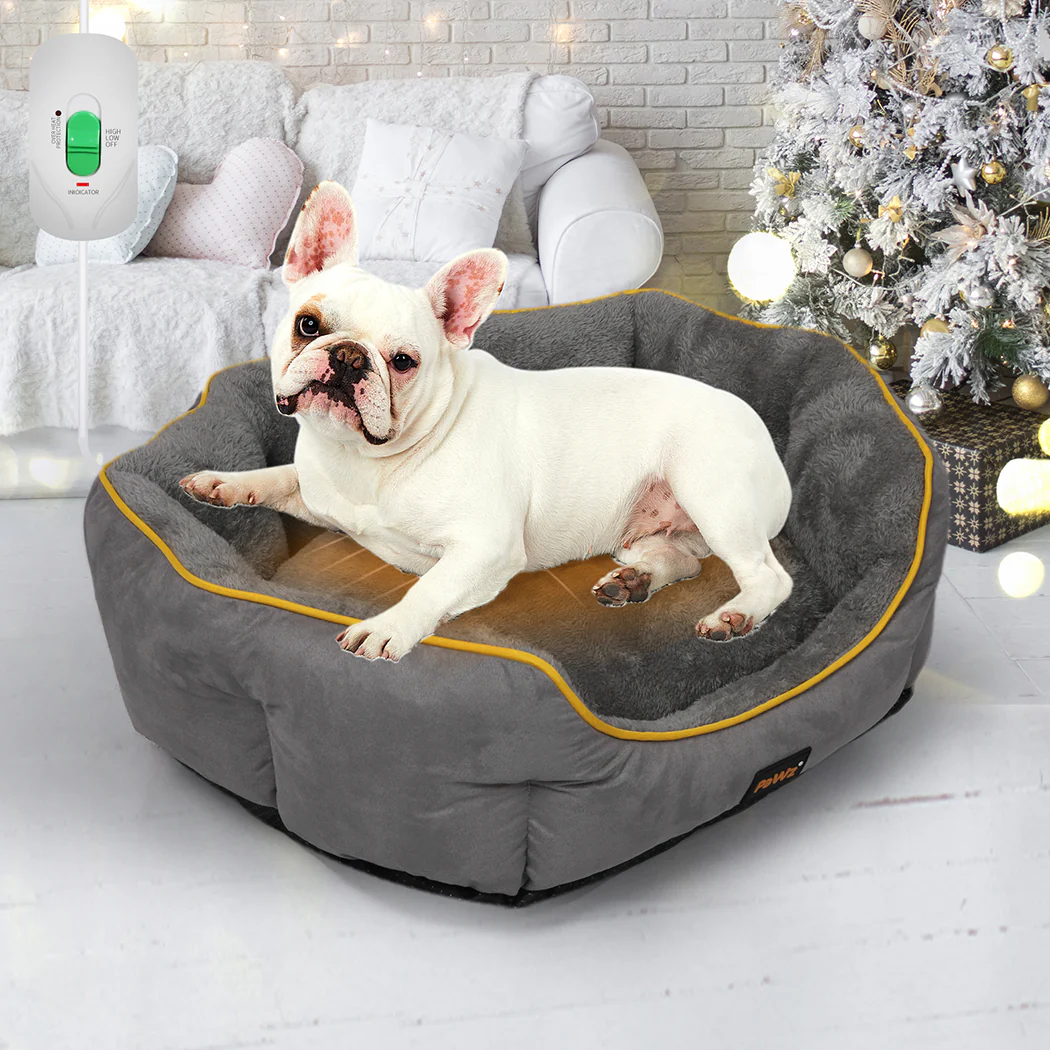 SMALL Dog Beds Electric Pet Heater Heated - Blue - Nurns