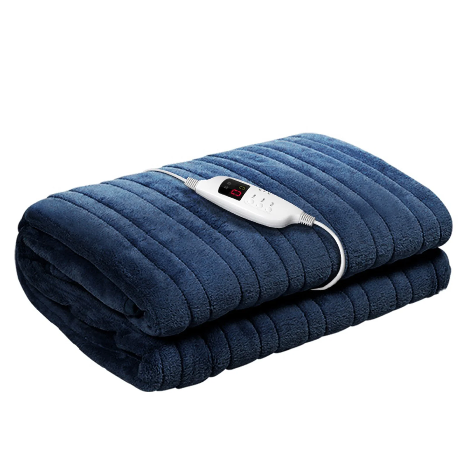 Watson Electric Throw Soft Blanket - Navy - Nurns