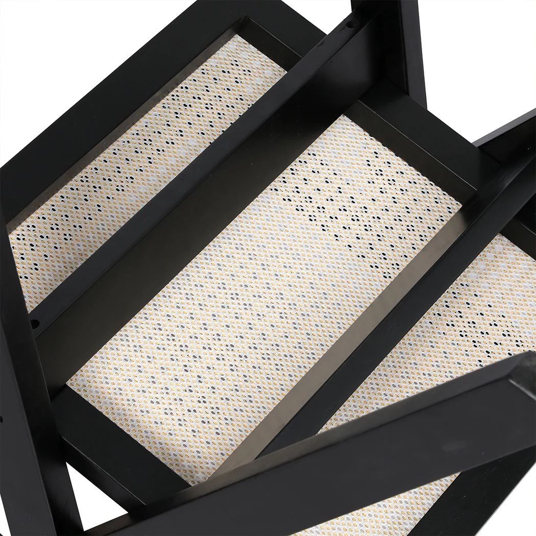 Elowen Wicker Armchair Dining Chair - Black - Nurns