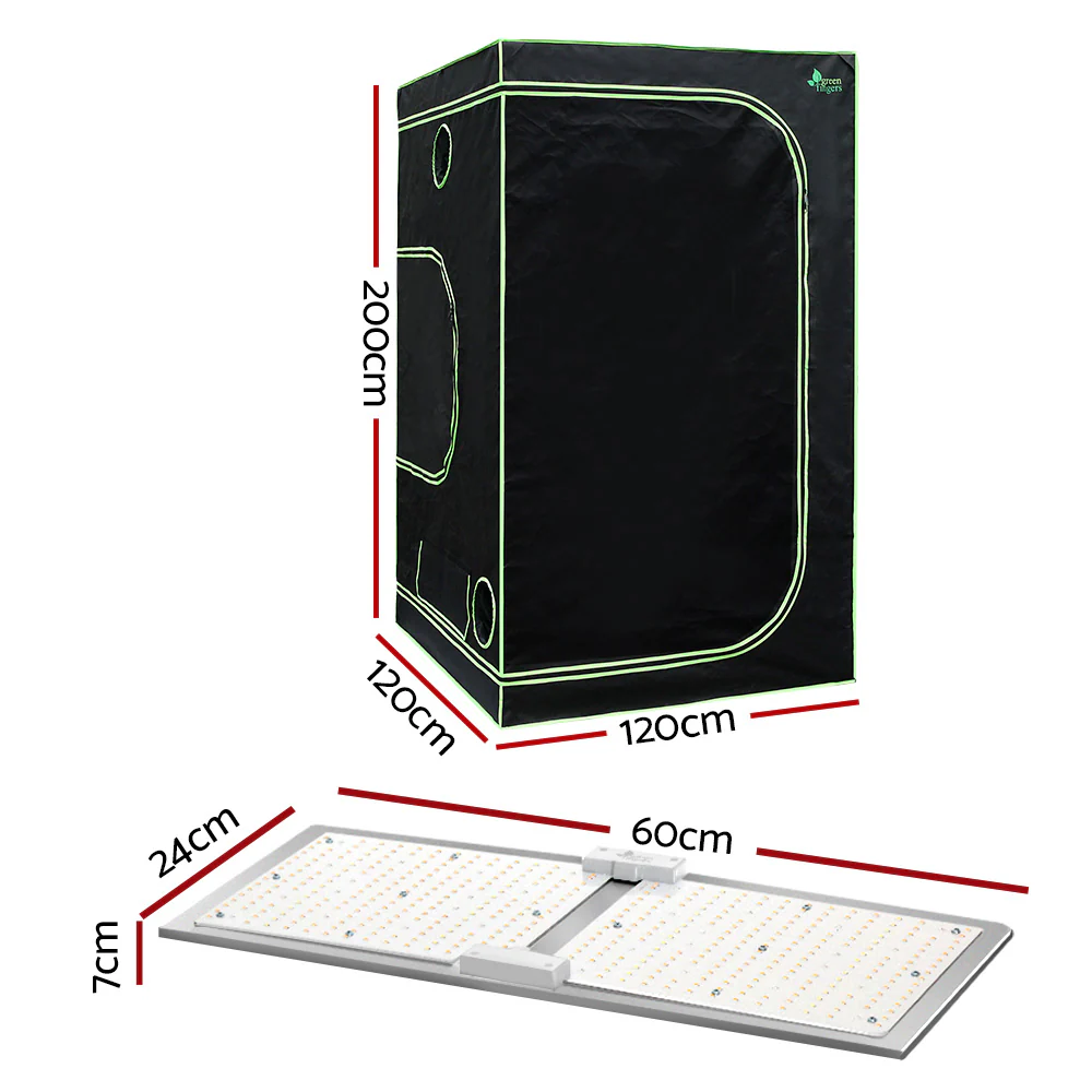 Grow Tent Light Kit 120x120x200CM 2200W LED Full Spectrum - Nurns
