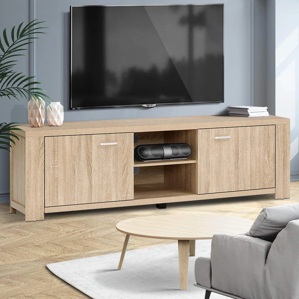 Davin 160cm TV Cabinet Entertainment Unit - Pine - Nurns
