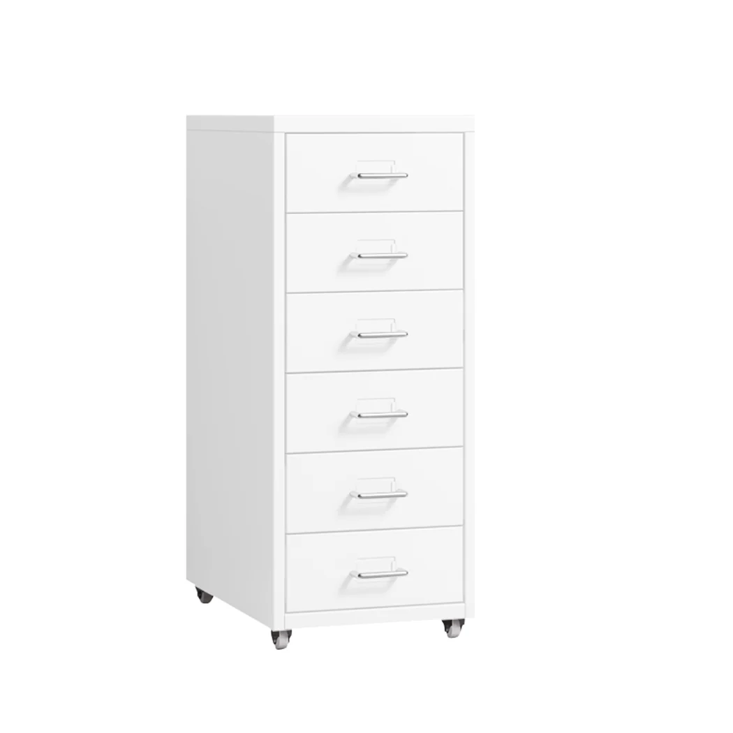 Levede 6 Drawer Office Cabinet Drawers White - Nurns