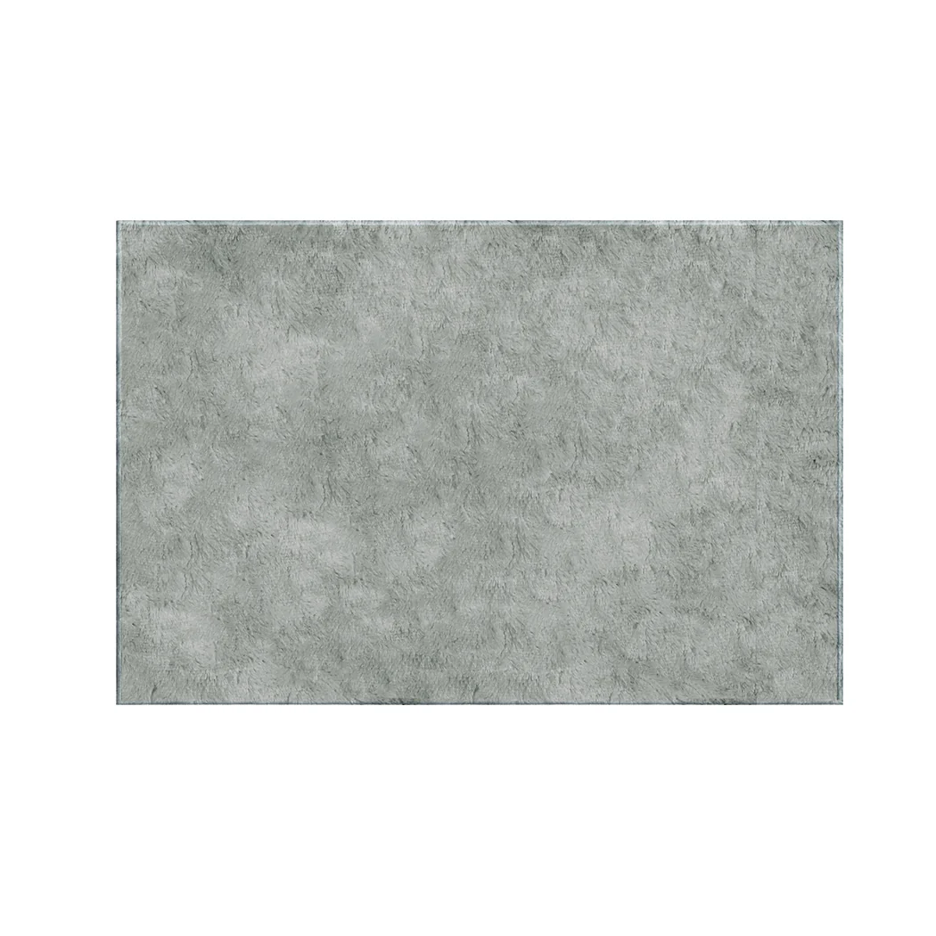 Wilbur Electric Soft Blanket Heated Timer Bedding Washable Warm Winter Plush - Light Grey - Nurns