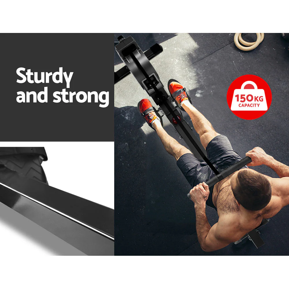 Everfit Rowing Machine Rower Magnetic Resistance Exercise Gym Home Cardio - Nurns