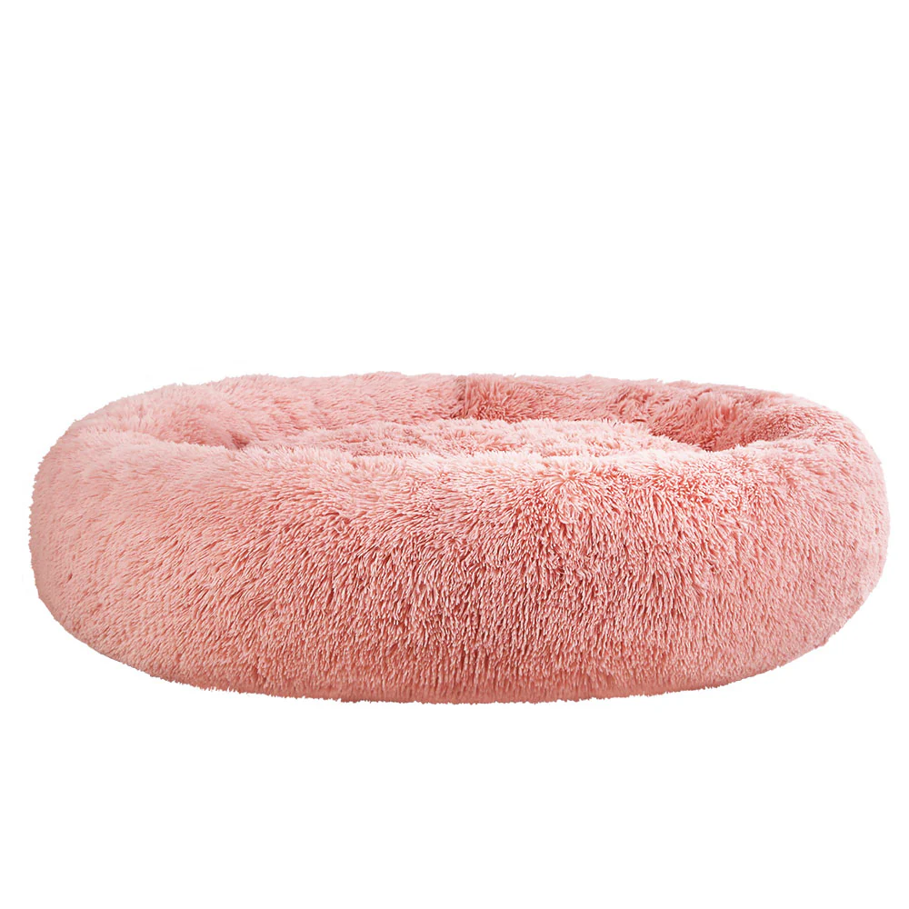XLarge Dog Beds Pet 110cm Calming Soft Plush - Pink - Nurns