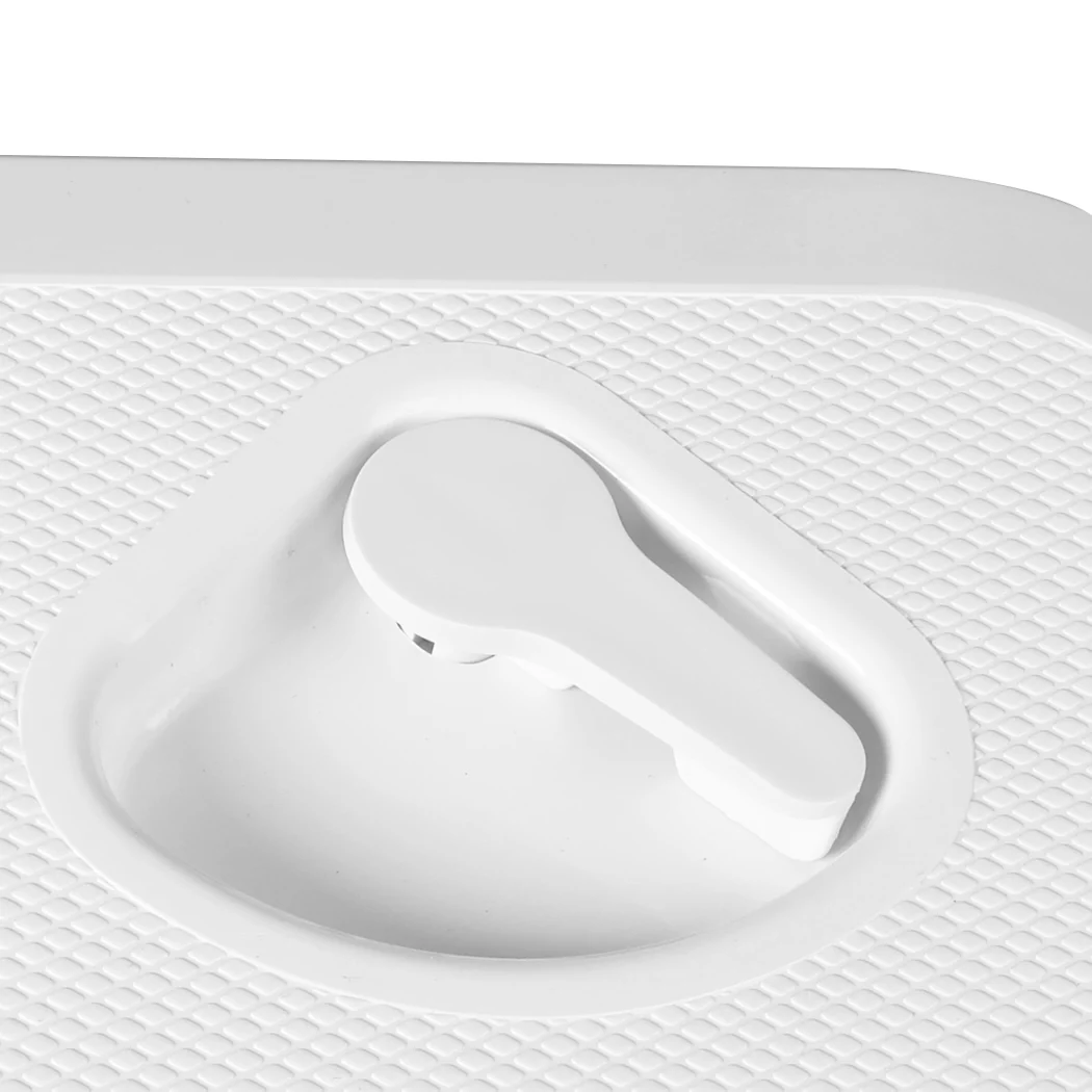 Manan Access Hatch White Lid Locked Caravan Storage Boat Rv Camper 440x315Mm - Nurns