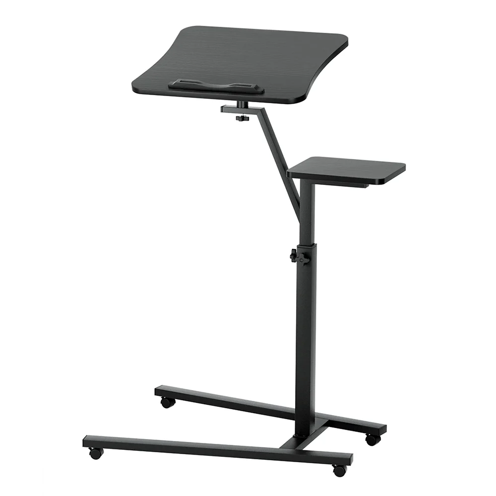 Artiss Laptop Desk Computer Table Height Adjustable Tiltable Mouse Board Black - Nurns