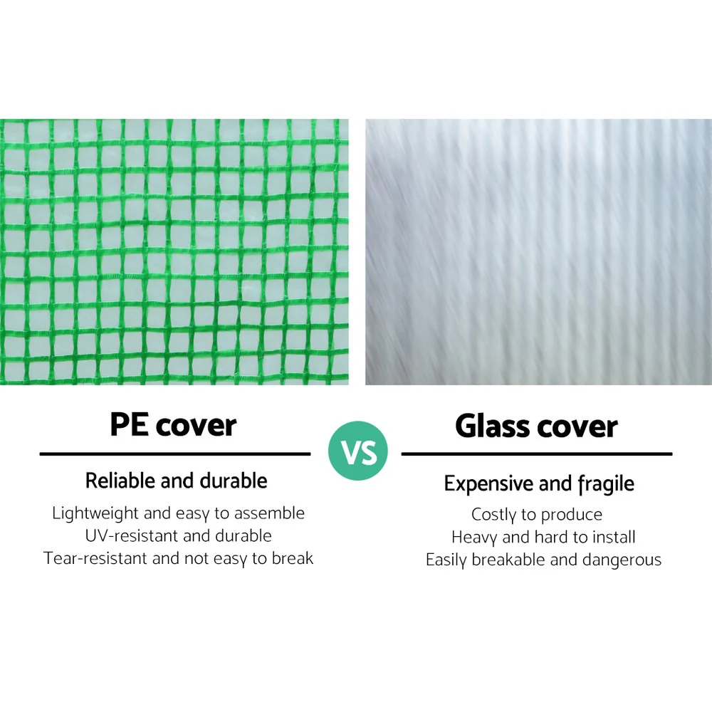 Greenfingers Greenhouse 6x3x2M Walk in Green House Tunnel Plant Garden Shed Dome - Nurns