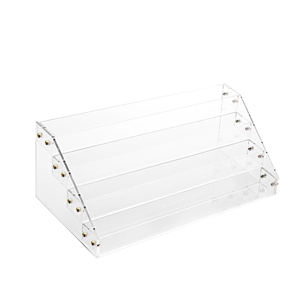 Clear Acrylic Nail Polish Varnish Cosmetics Display Stand Rack Organiser - Nurns