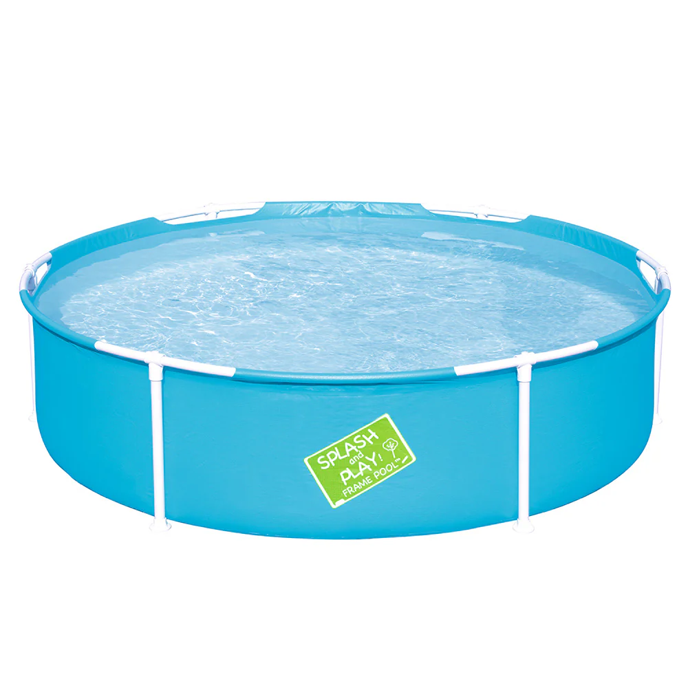 Bestway Kids Pool 152x38cm Round Steel Frame Swimming Pools Above Ground 580L - Nurns