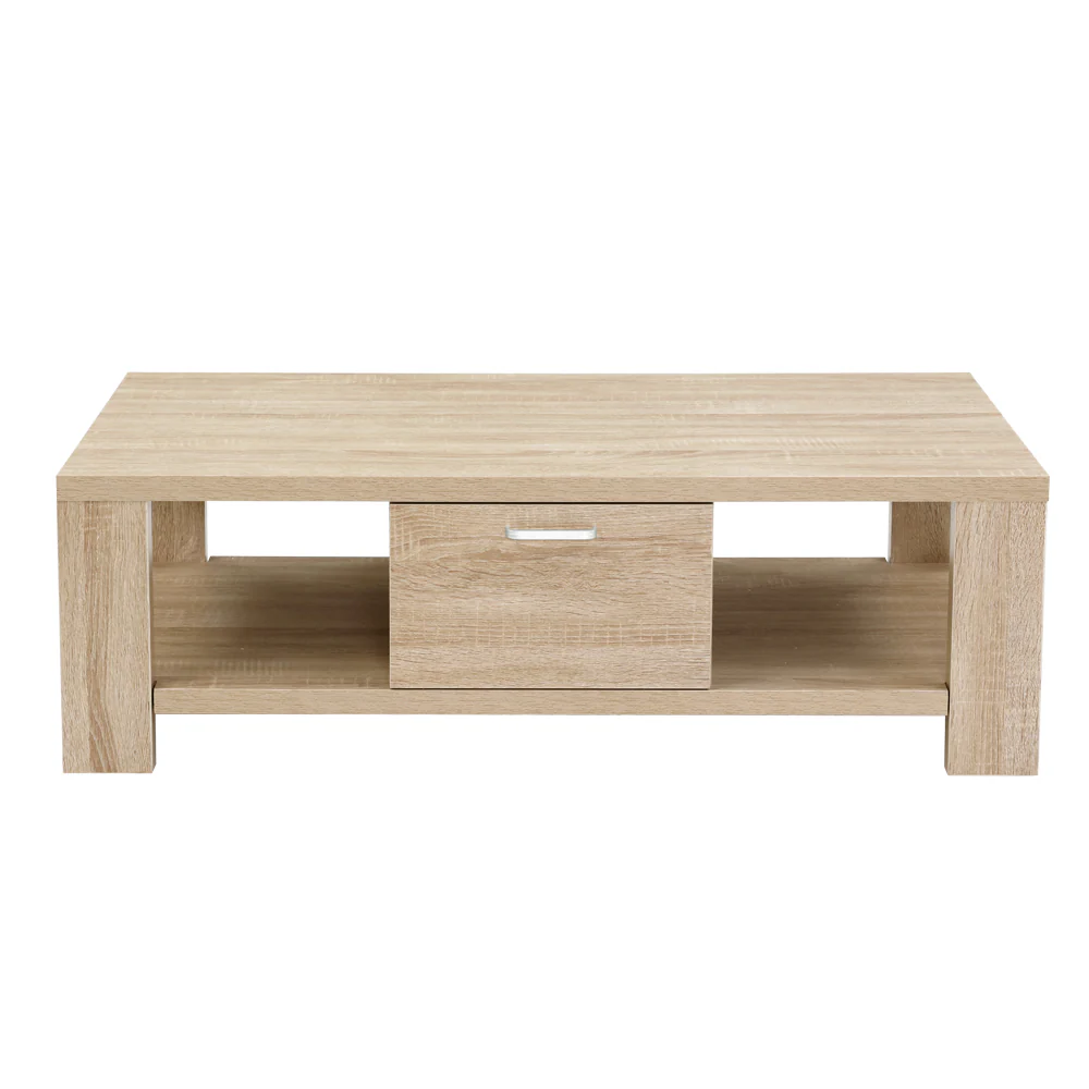 Ilias Coffee Table with 1 Drawer - Oak - Nurns