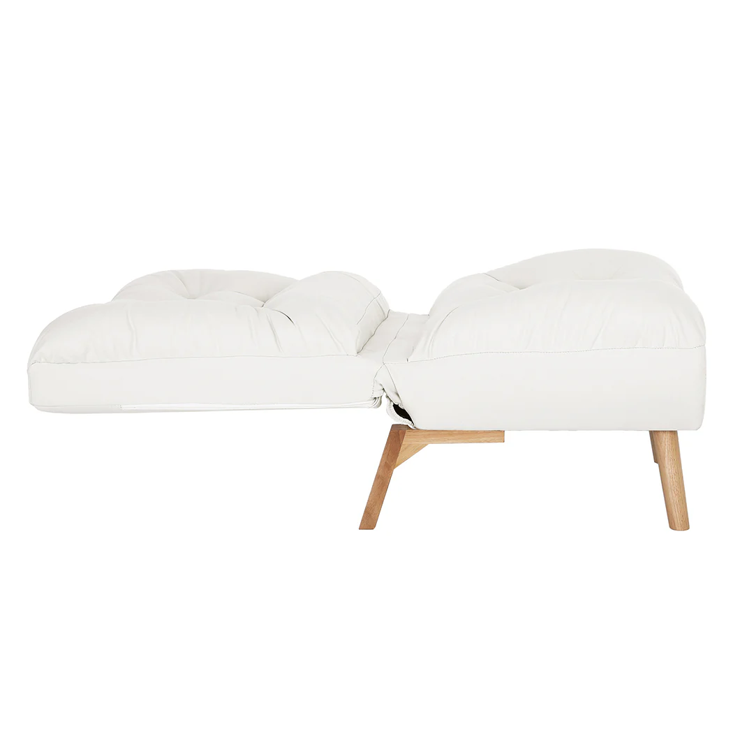 Maggie Lounge Accent Chair Recliner - Cream - Nurns