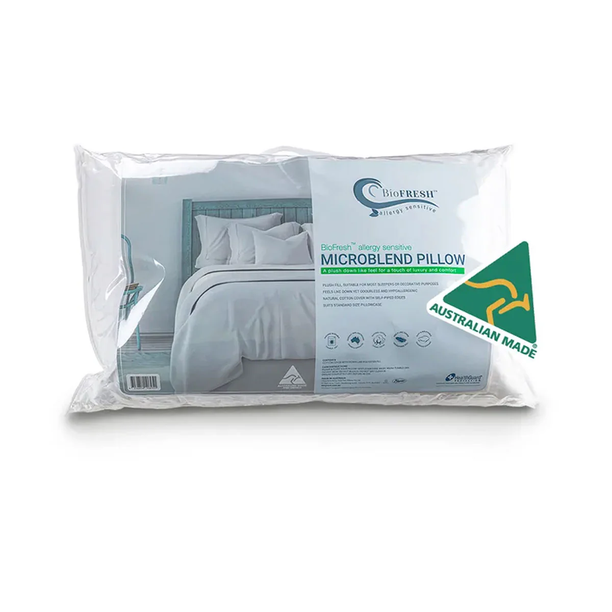 Allergy Sensitive Microblend Standard Pillow - White - Nurns