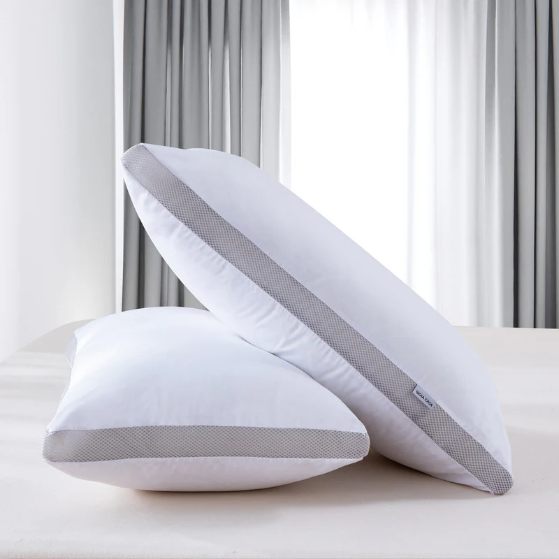 Set of 2 Bamboo Cooling Twin Pack Plush Down-Like Pillows - White - Nurns