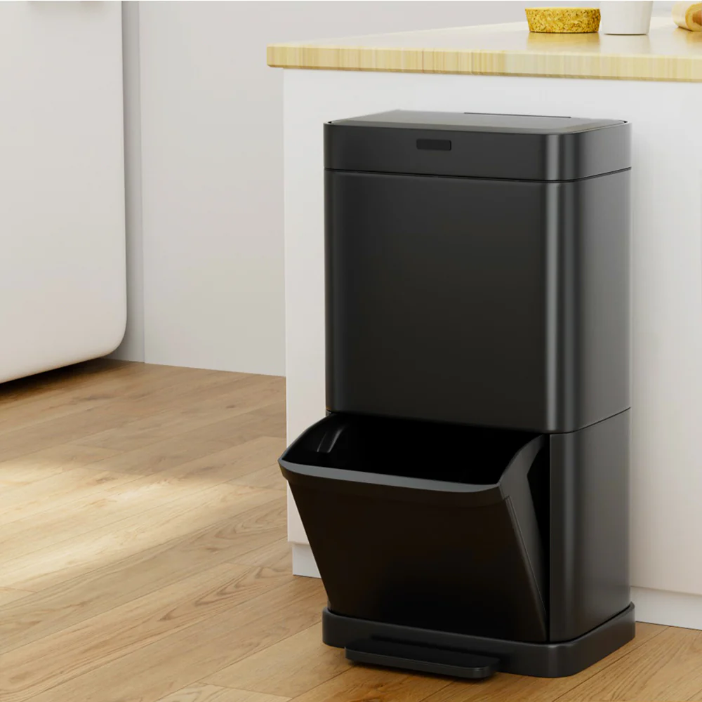 70L Motion Sensor Bin Pedal Bins Automatic - Black - Nurns