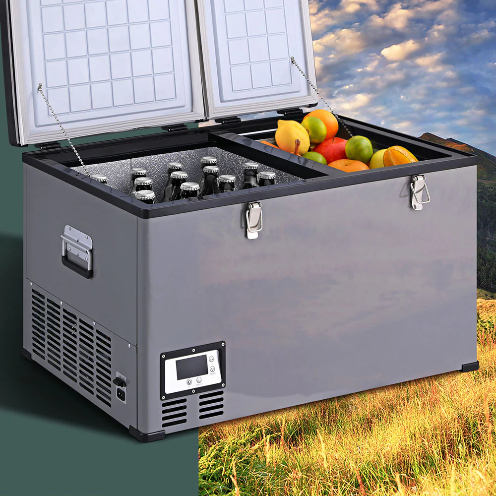 Glacio Camping Fridge 100L Portable Bar Fridges Freezer 12V/24V/240V - Nurns