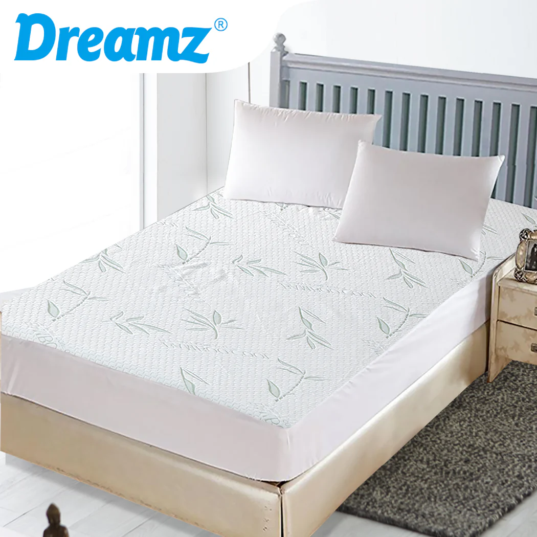 King Single DreamZ Fully Fitted Waterproof Breathable Mattress Protector - Nurns