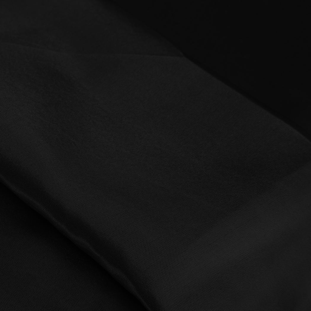 KING SINGLE Quilt Cover Set Bedspread Pillowcases - Summer Black - Nurns
