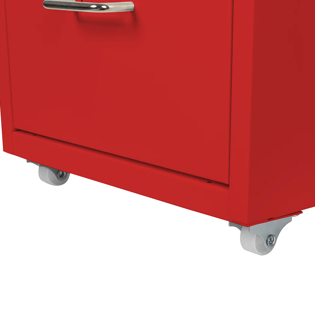 Levede 6 Drawer Office Cabinet Drawers Red - Nurns