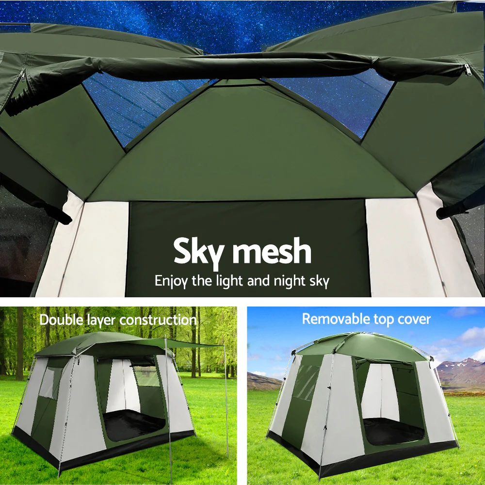 Camping Tent 6 Person Tents Family Hiking Dome - Nurns