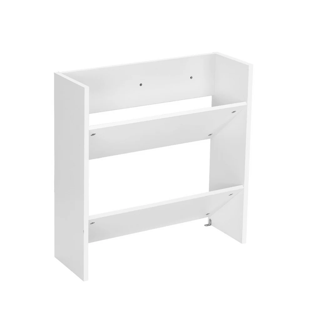 Artiss Shoe Rack 2-tier 12 Pairs Wall Mounted x2 - White - Nurns