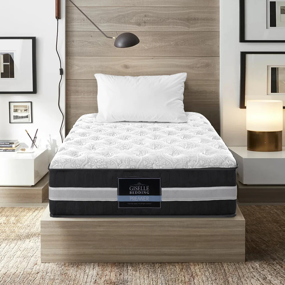 Elmira 30cm Thick Tight Top Pocket Spring Mattress - King Single - Nurns