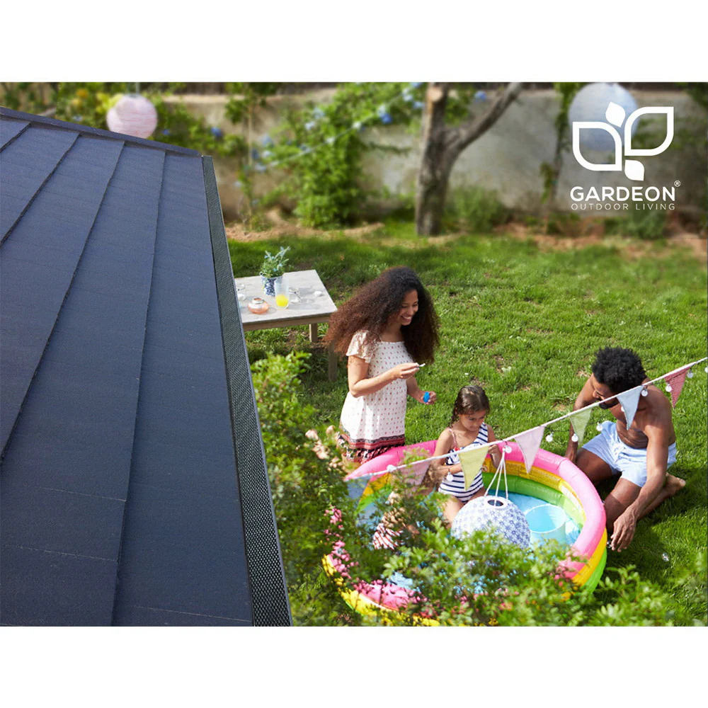 Set of 60 Gutter Guard Guards Aluminium Leaf Mesh 100x20cm Brush DIY Deluxe Garden 60M - Black - Nurns