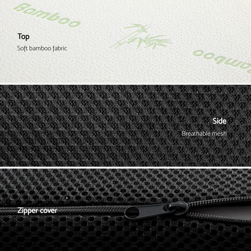 Andrew 12cm Foldable Mattress Folding Foam Bamboo - Queen - Nurns