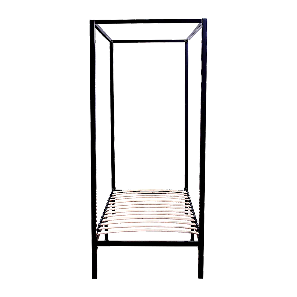 Lilian Four Poster Bed Frame - Black Single - Nurns