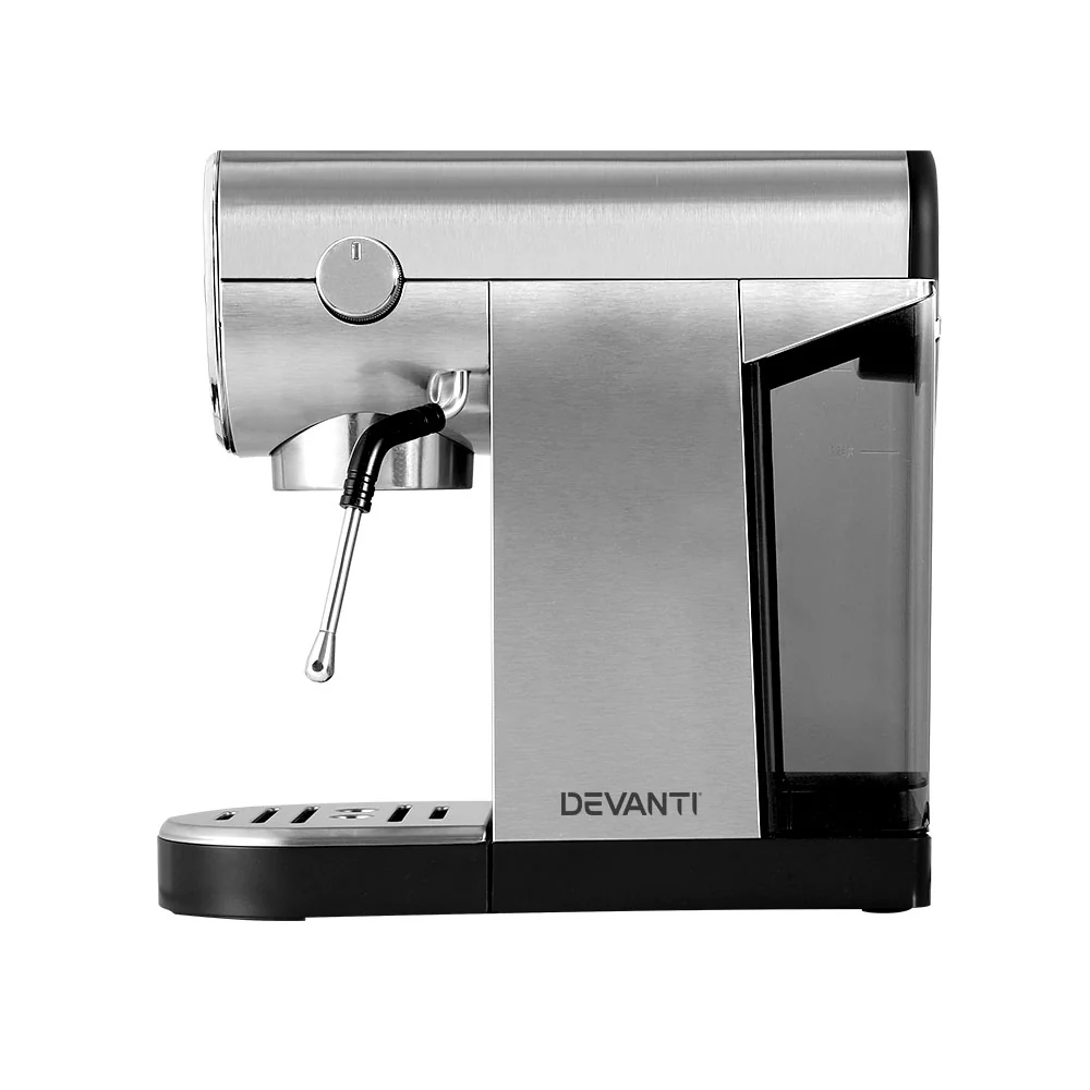 Devanti 20 Bar Coffee Machine Espresso Cafe Maker - Nurns