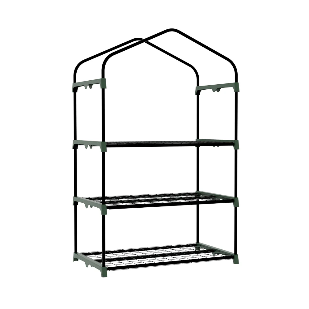 Greenfingers Greenhouse 3 Tiers Mini Green House Garden Bed Planter Box 1.28x0.7x0.5M - Nurns