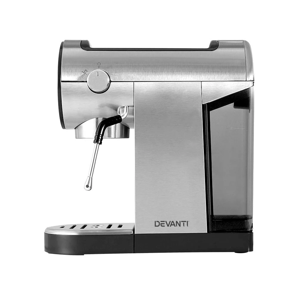 Devanti 20 Bar Coffee Machine Espresso Cafe Maker - Nurns