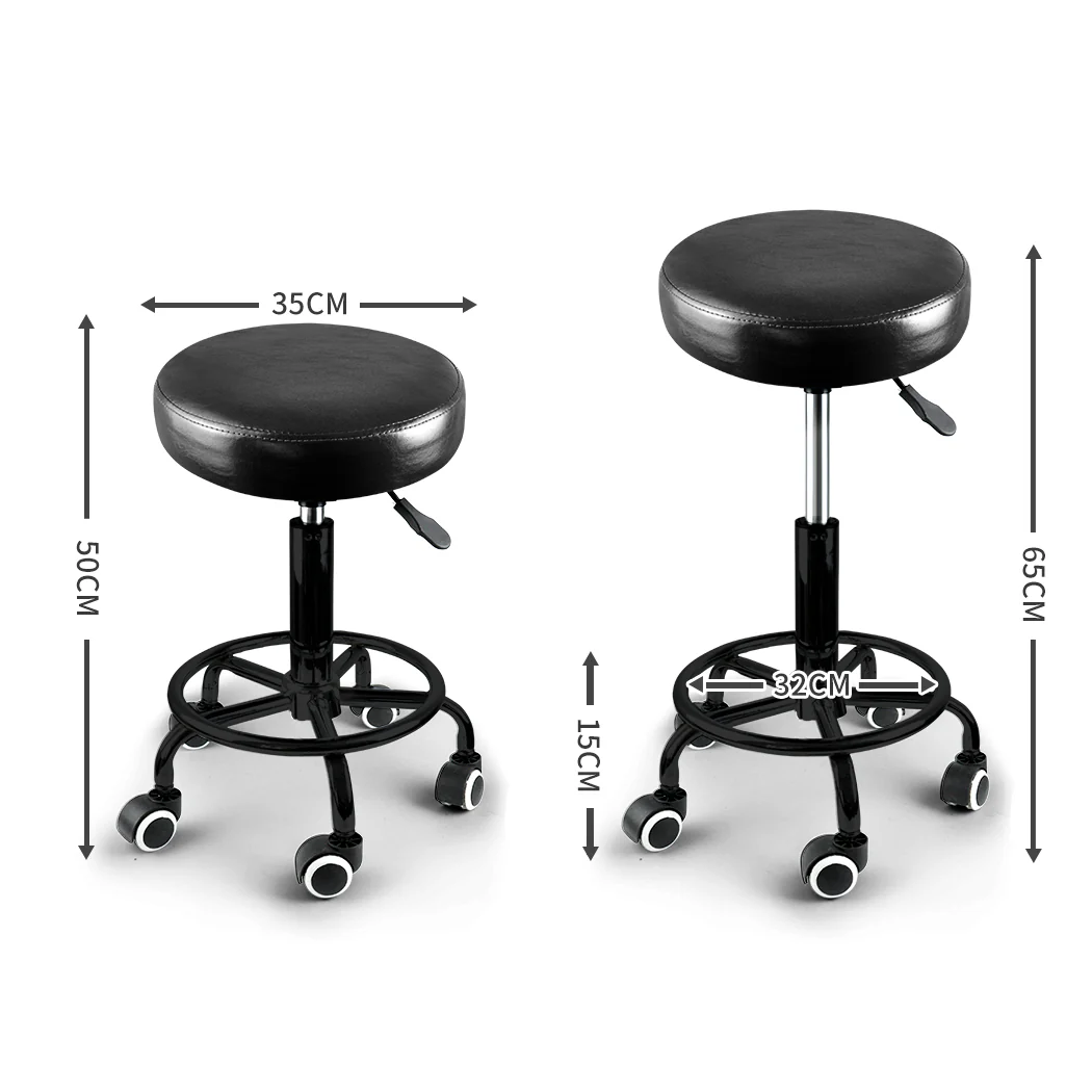 Salon Stool Swivel Bar Stools Chairs Barber Hydraulic Lift Hairdressing - Nurns