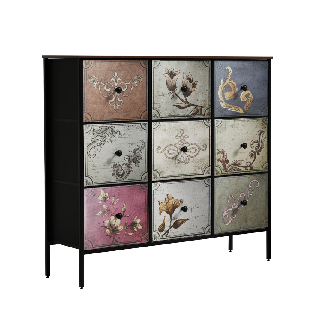 Levede 9 Chest of Drawers Storage Cabinet - Nurns