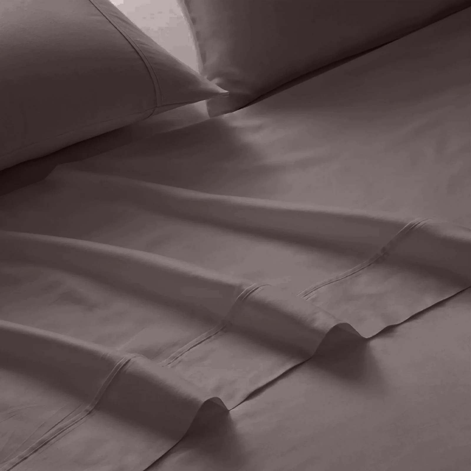 King Royal Comfort 1500TC Cotton Rich Fitted 4pc Sheet Sets Dusk Grey - Nurns