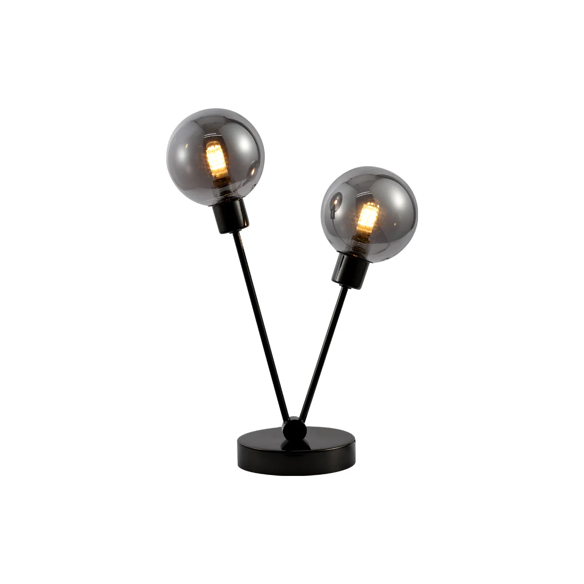 Polished Chrome Table Lamp - Black - Nurns