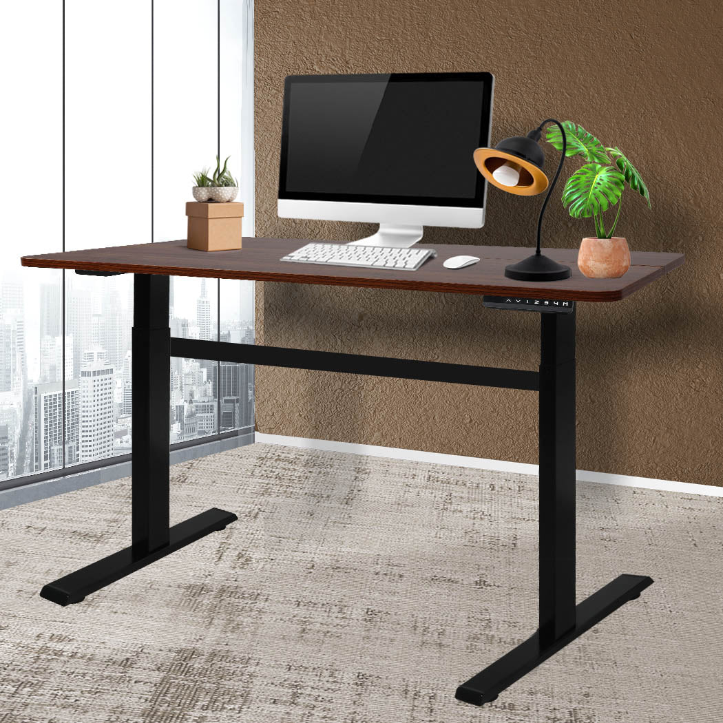 Levede Standing Desk Motorised Height Wooden - Nurns