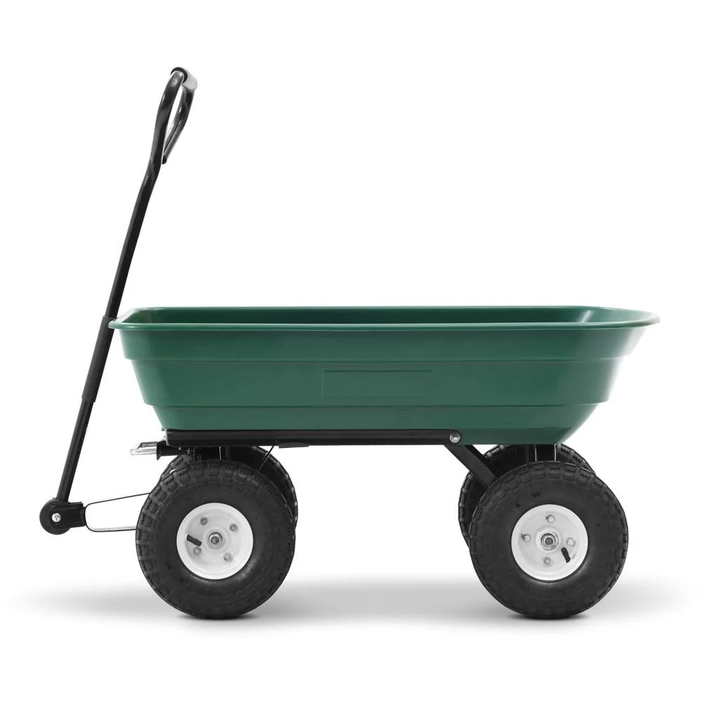 75L Garden Dump Cart - Green - Nurns