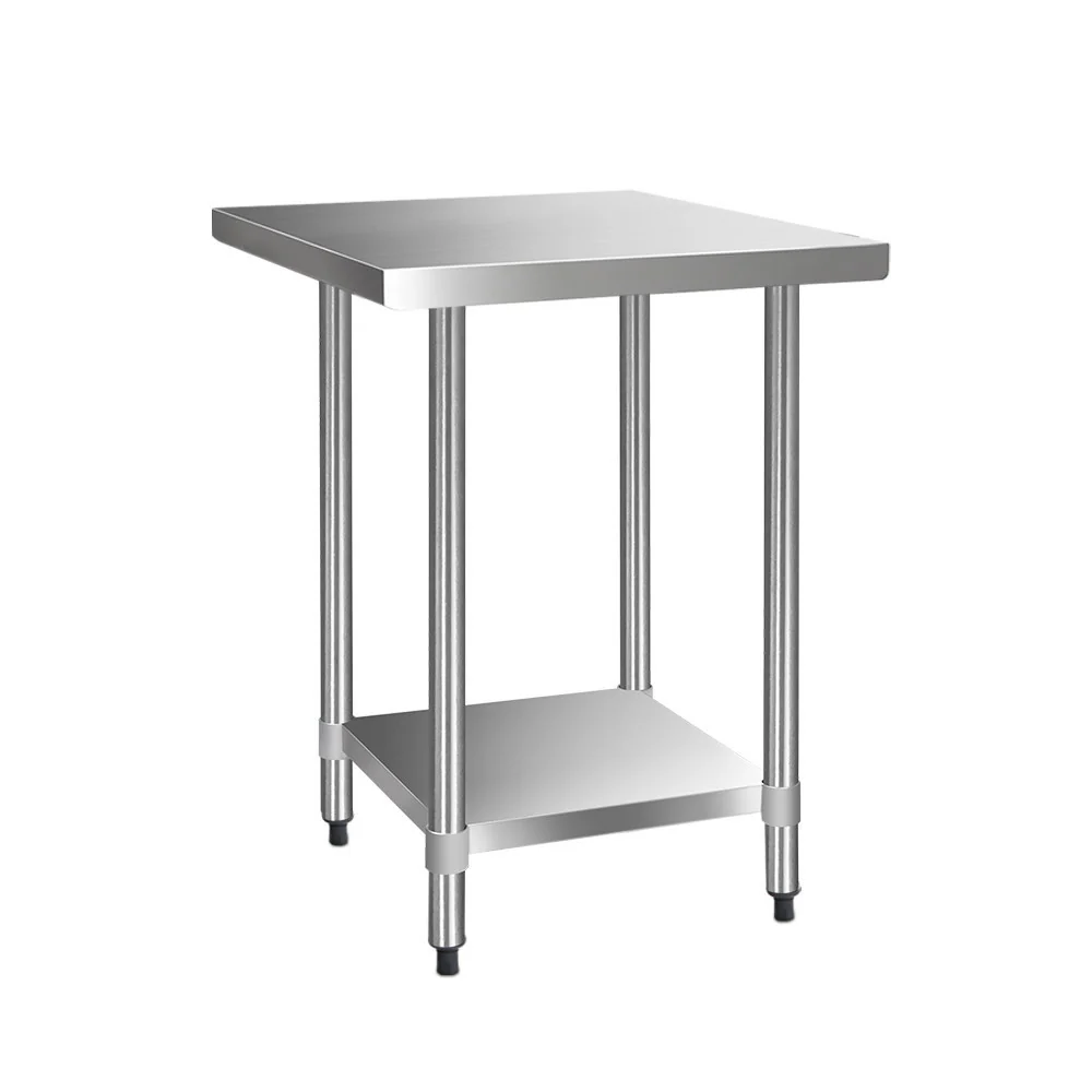 762x762mm Commercial Stainless Steel Kitchen Bench - Nurns