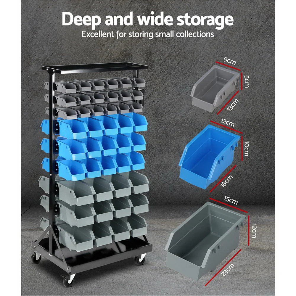 90 Bin Storage Rack Stand - Nurns