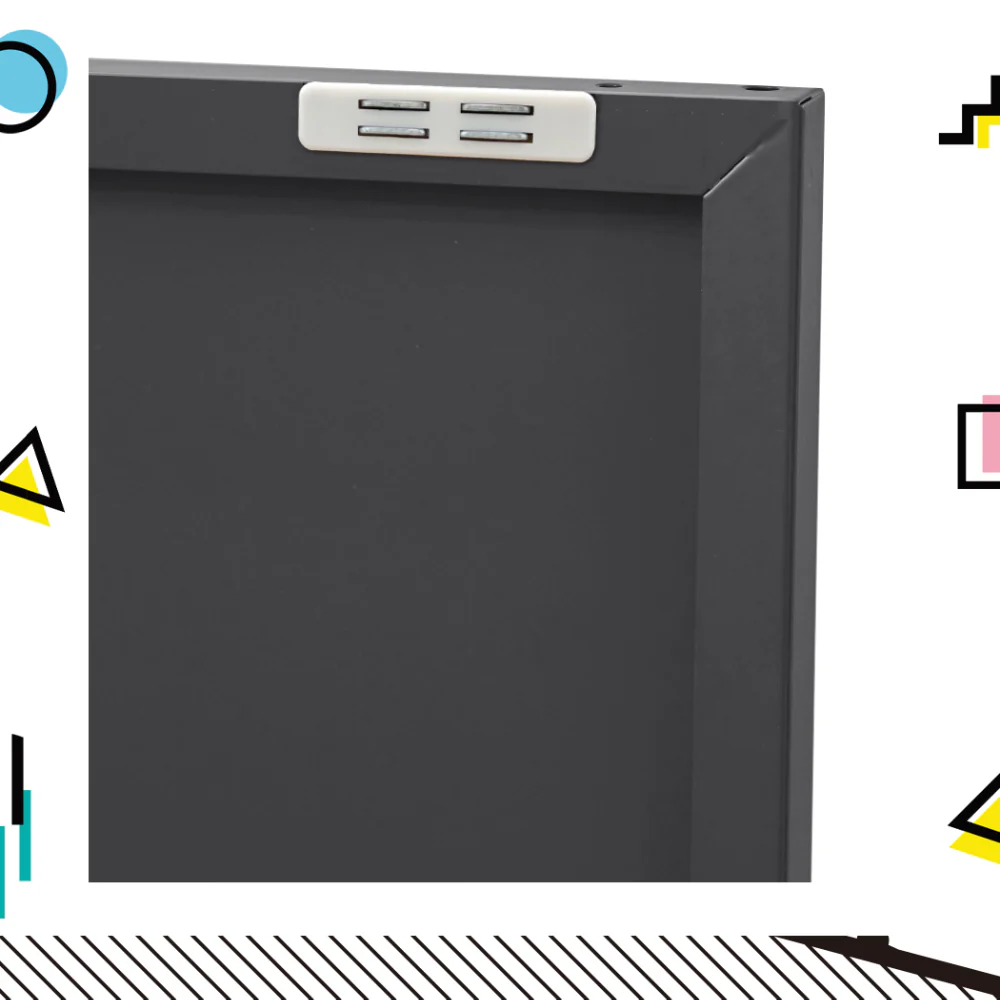 Magnus Buffet Sideboard Metal Cabinet - Charcoal - Nurns