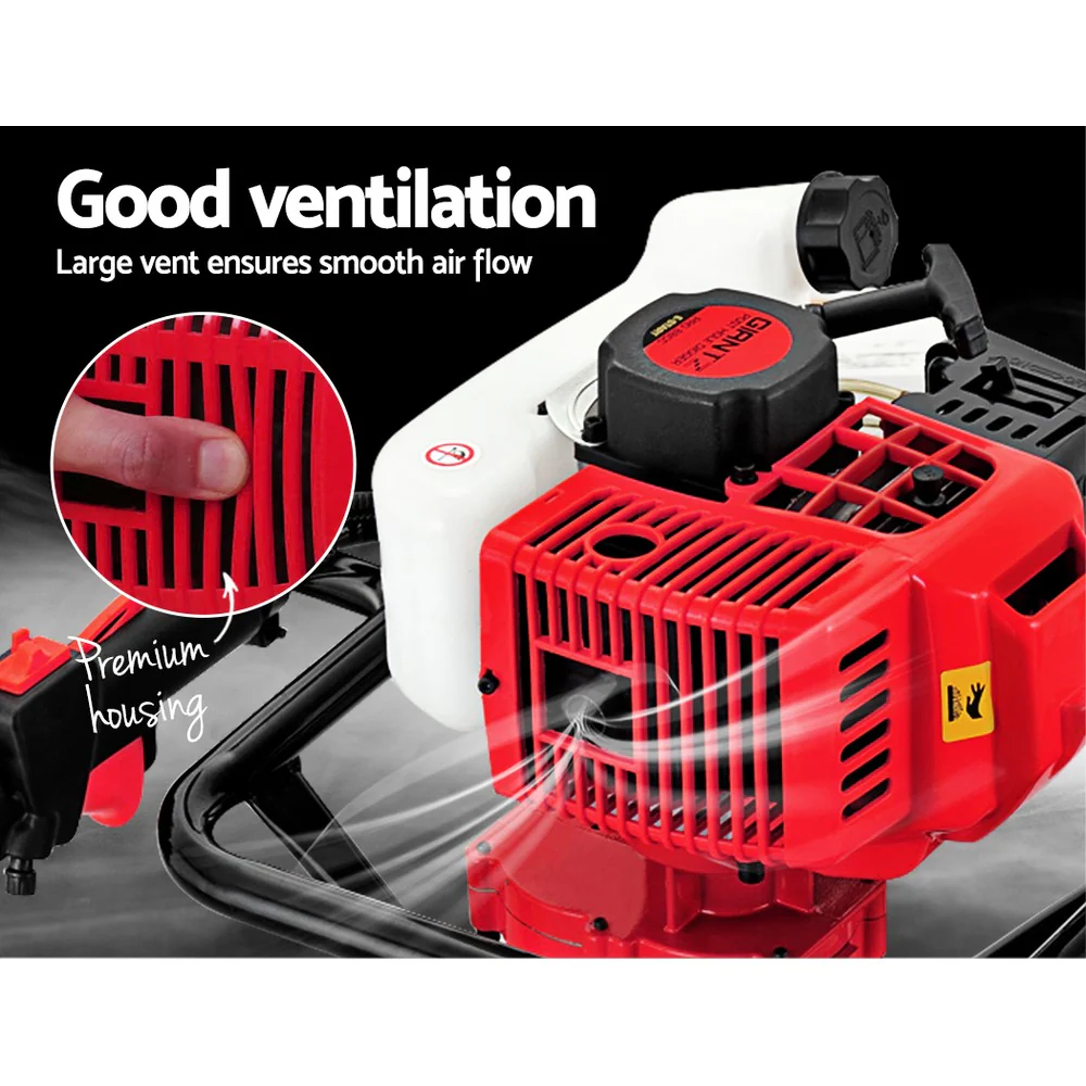 92CC Post Hole Digger Motor Only Petrol Engine Red - Nurns