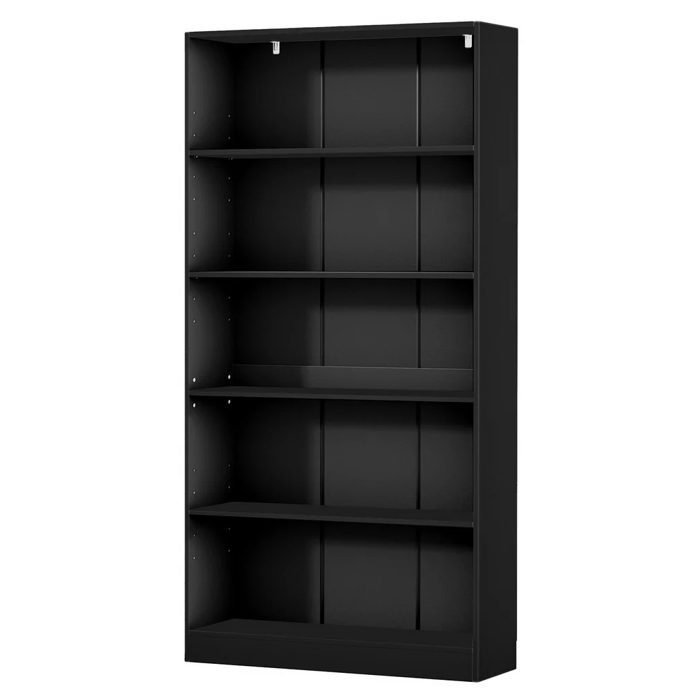 Artiss Bookshelf 5 Tiers Anton Black - Nurns